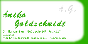 aniko goldschmidt business card
